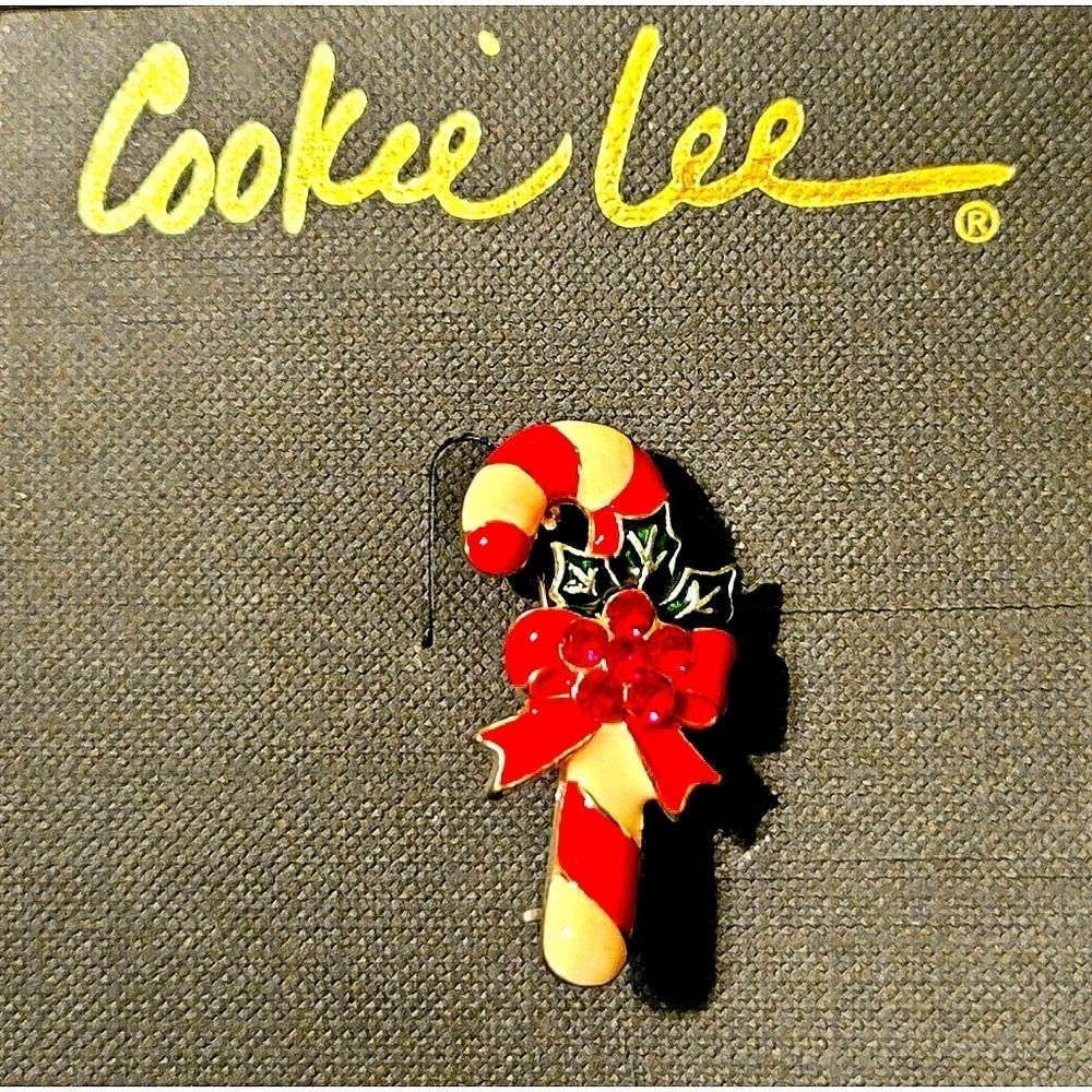 Candy Cane Holiday Pin 🍬🍭